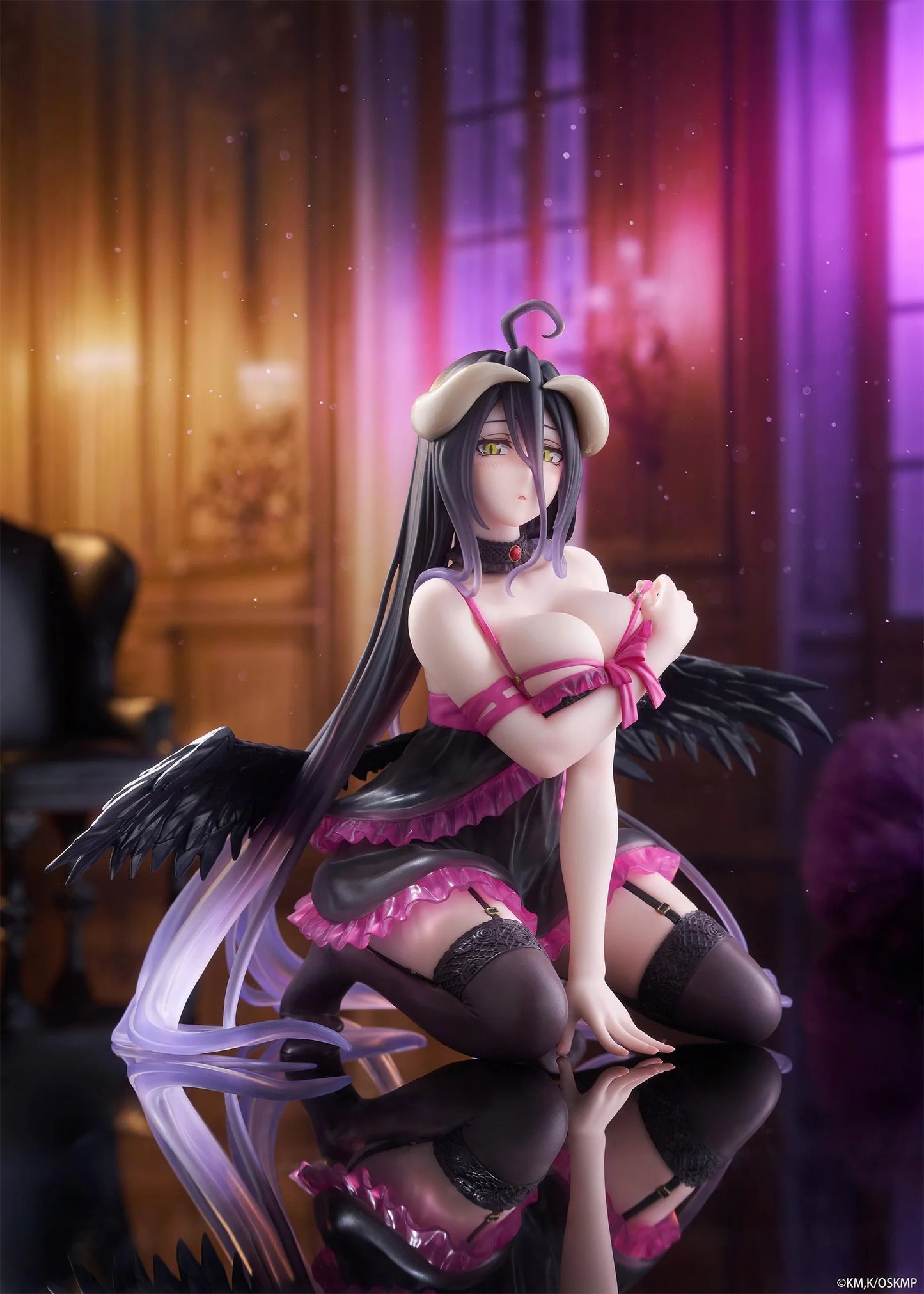 (Pre-Order) Overlord Desktop Cute Prize Figure - Albedo (Negligee ver.)