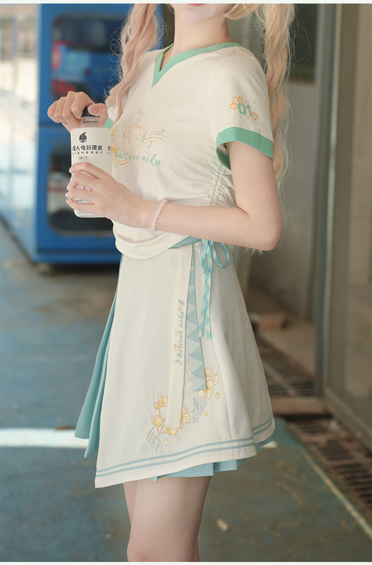 (Pre-Order) Hatsune Miku - Amahakawa x Hatsune Miku - 2023 Summer - Half Skirt