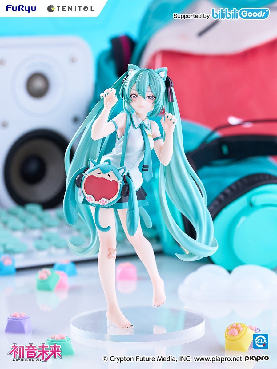 (Pre-Order) Hatsune Miku - Tenitol - Uwaa Series - Very Happy Ita Bag, Cat - Nonscale Figure