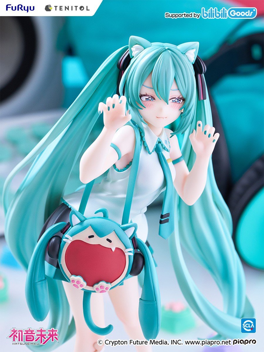 (Pre-Order) Hatsune Miku - Tenitol - Uwaa Series - Very Happy Ita Bag, Cat - Nonscale Figure