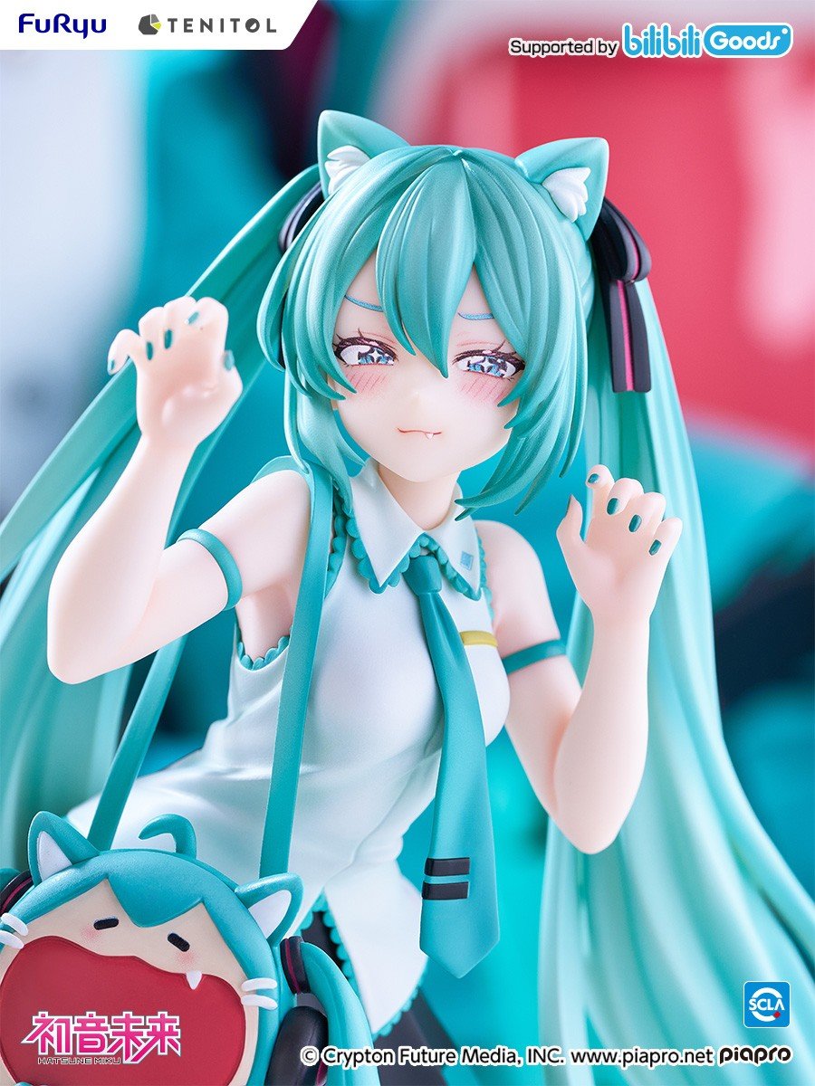 (Pre-Order) Hatsune Miku - Tenitol - Uwaa Series - Very Happy Ita Bag, Cat - Nonscale Figure