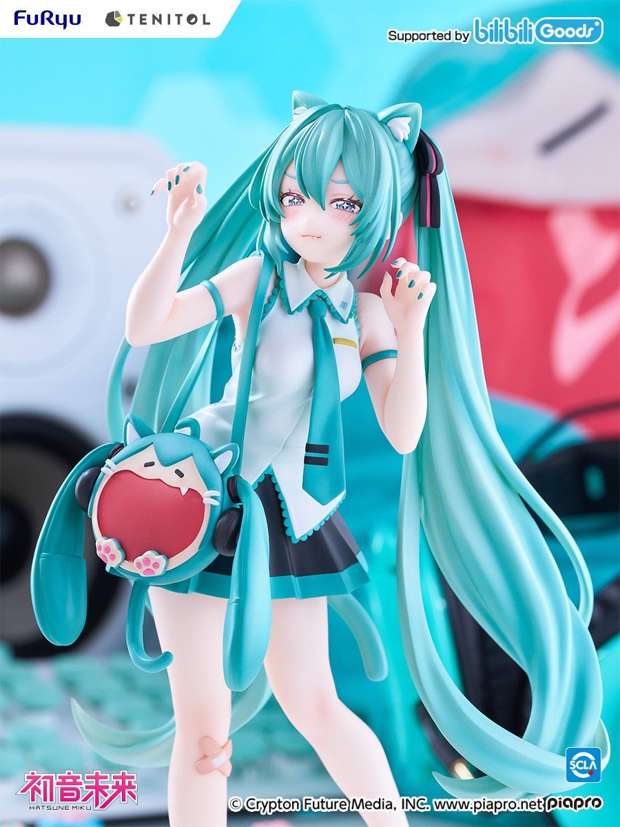 (Pre-Order) Hatsune Miku - Tenitol - Uwaa Series - Very Happy Ita Bag, Cat - Nonscale Figure