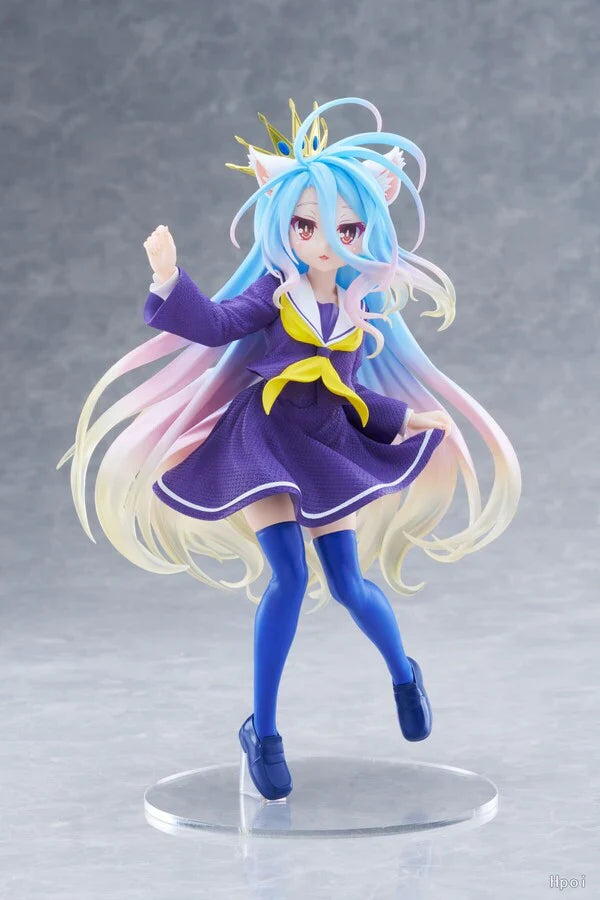 No Game No Life - Coreful Prize Figure - Shiro Cat Ear School Uniform Ver.