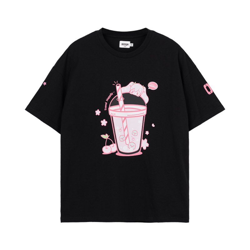 Hatsune Miku - Sakura Miku Series - Black T-Shirt