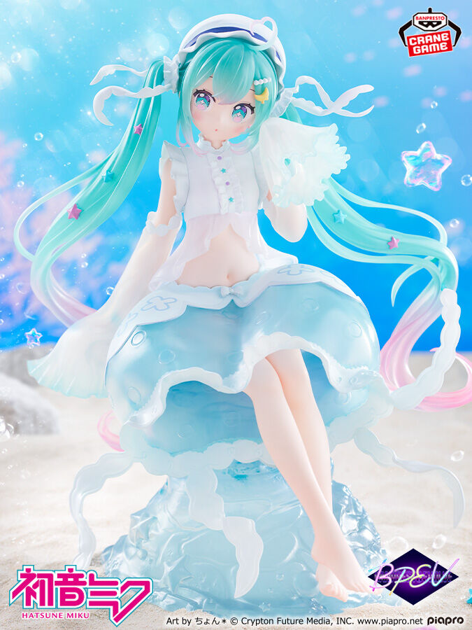 miku様確認用♡ウェディングバージョン・イニシャルオブジェ Pre-Order) Hatsune Miku - Clearluxe - Jellyfish - Banpresto Evolve