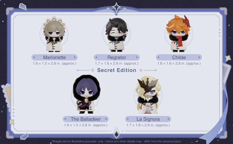 Genshin Impact - Fatui Harbinger Series Chibi Blind Box Figure