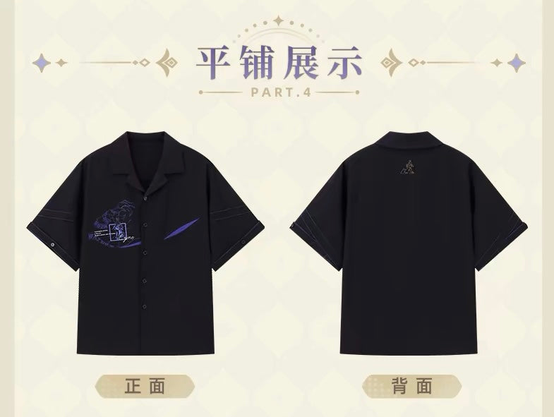 (Pre-Order) Genshin Impact Apparel - Cyno Impression Theme - Button Up Shirt