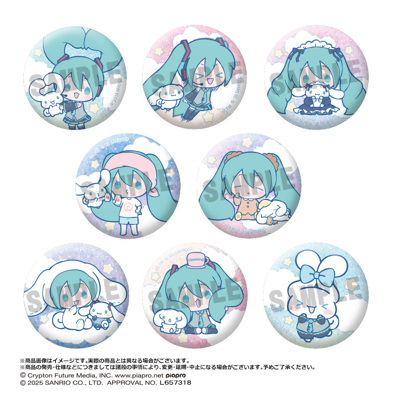 (Pre-Order) Hatsune Miku x Cinnamoroll - Trading Glitter Can Badge