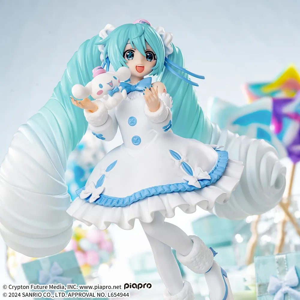 (Pre-Order) Hatsune Miku - Hatsune Miku x Cinnamoroll - Luminasta - White Dress Ver. - Prize Figure