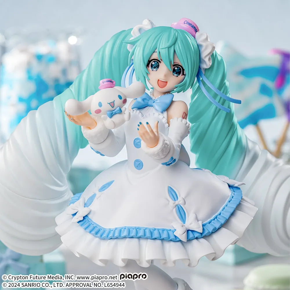 (Pre-Order) Hatsune Miku - Hatsune Miku x Cinnamoroll - Luminasta - White Dress Ver. - Prize Figure