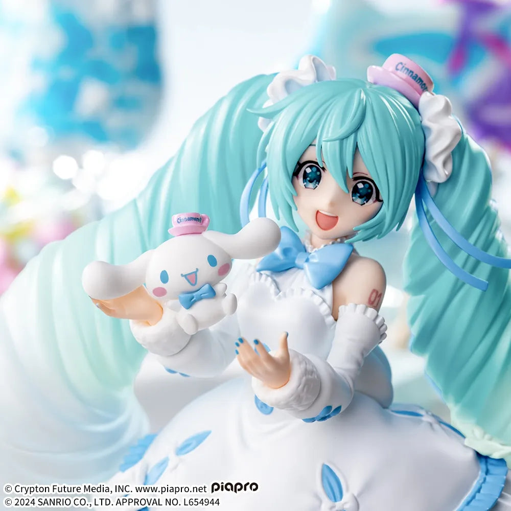 (Pre-Order) Hatsune Miku - Hatsune Miku x Cinnamoroll - Luminasta - White Dress Ver. - Prize Figure