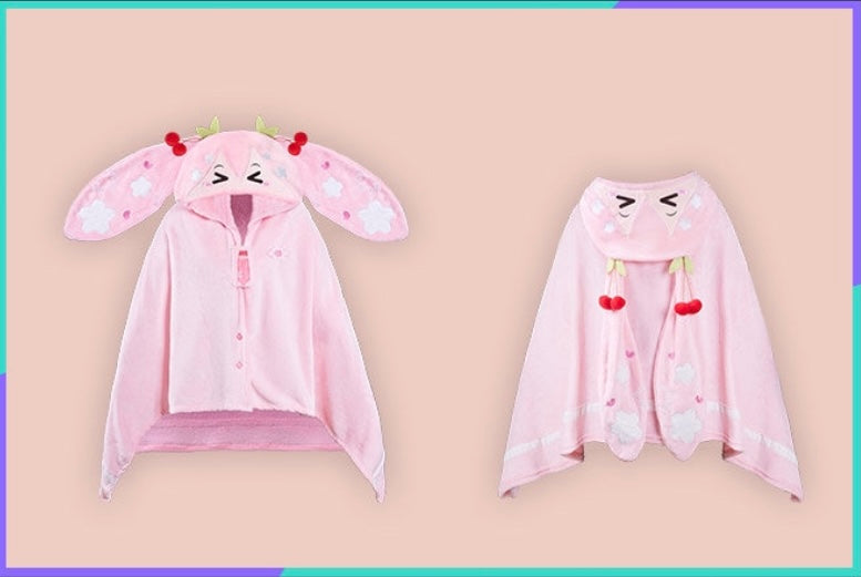 Hatsune Miku - Moeyu - Sakura Miku Hooded Blanket