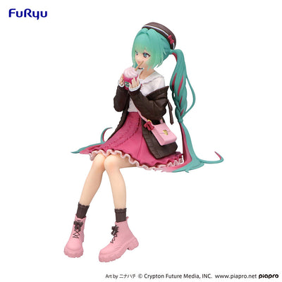 Hatsune Miku Noodle Stopper Figure -Autumn Date Pink Color ver.- Prize Figure