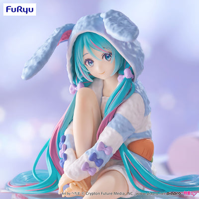 (Pre-Order) Hatsune Miku - Noodle Stopper Prize Figure -Rabbit Ear Hood Pajama Blue Color ver.-