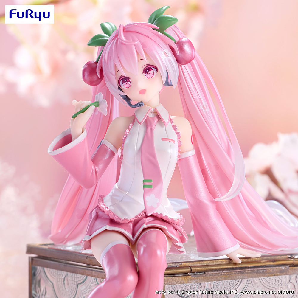 (Pre-Order) Hatsune Miku - Noodle Stopper Prize Figure -Sakura Miku 2024 Pearl Color ver.-
