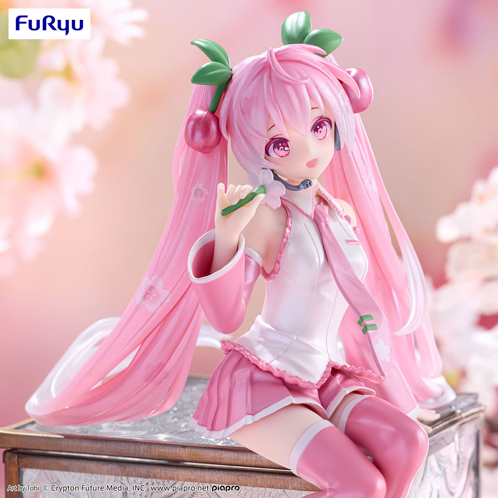 (Pre-Order) Hatsune Miku - Noodle Stopper Prize Figure -Sakura Miku 2024 Pearl Color ver.-
