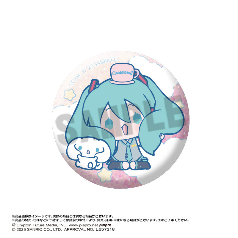 (Pre-Order) Hatsune Miku x Cinnamoroll - Trading Glitter Can Badge
