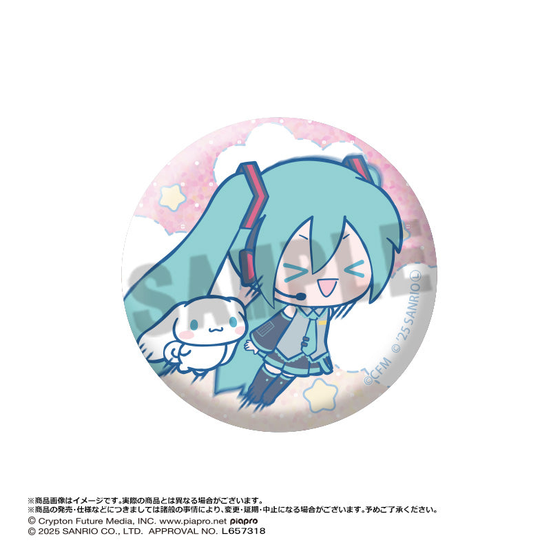 (Pre-Order) Hatsune Miku x Cinnamoroll - Trading Glitter Can Badge