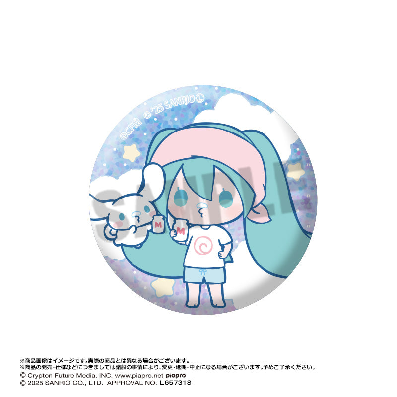 (Pre-Order) Hatsune Miku x Cinnamoroll - Trading Glitter Can Badge