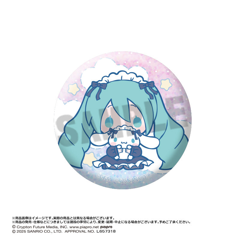 (Pre-Order) Hatsune Miku x Cinnamoroll - Trading Glitter Can Badge