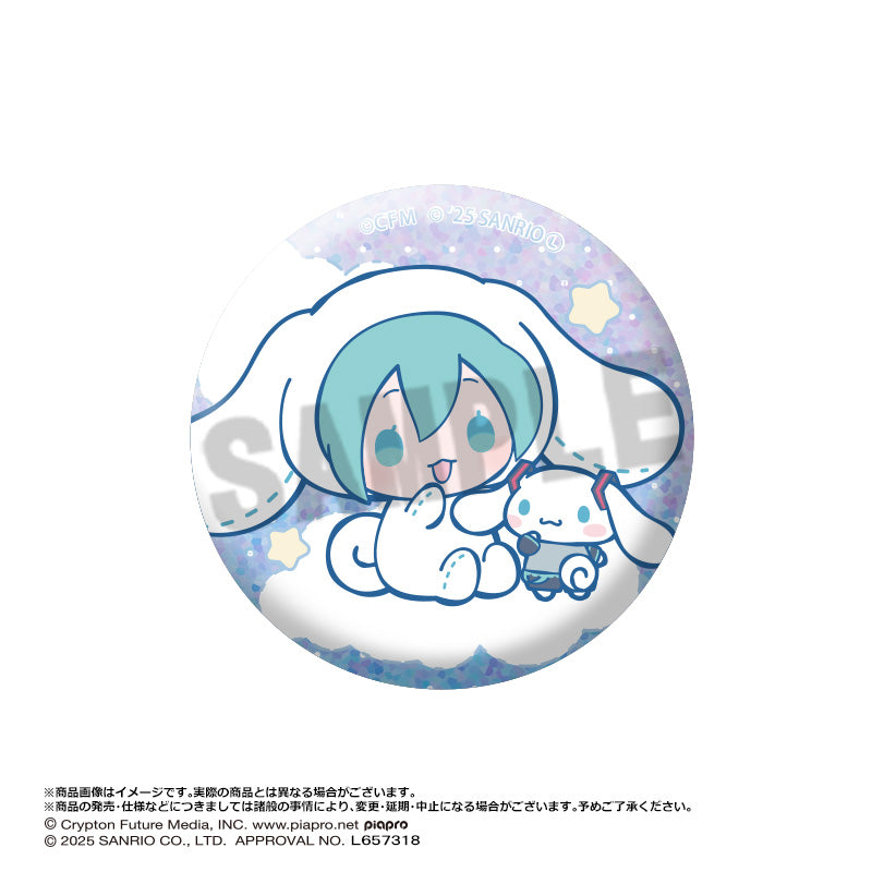 (Pre-Order) Hatsune Miku x Cinnamoroll - Trading Glitter Can Badge