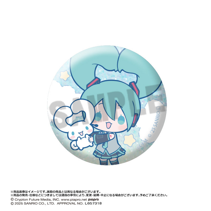(Pre-Order) Hatsune Miku x Cinnamoroll - Trading Glitter Can Badge