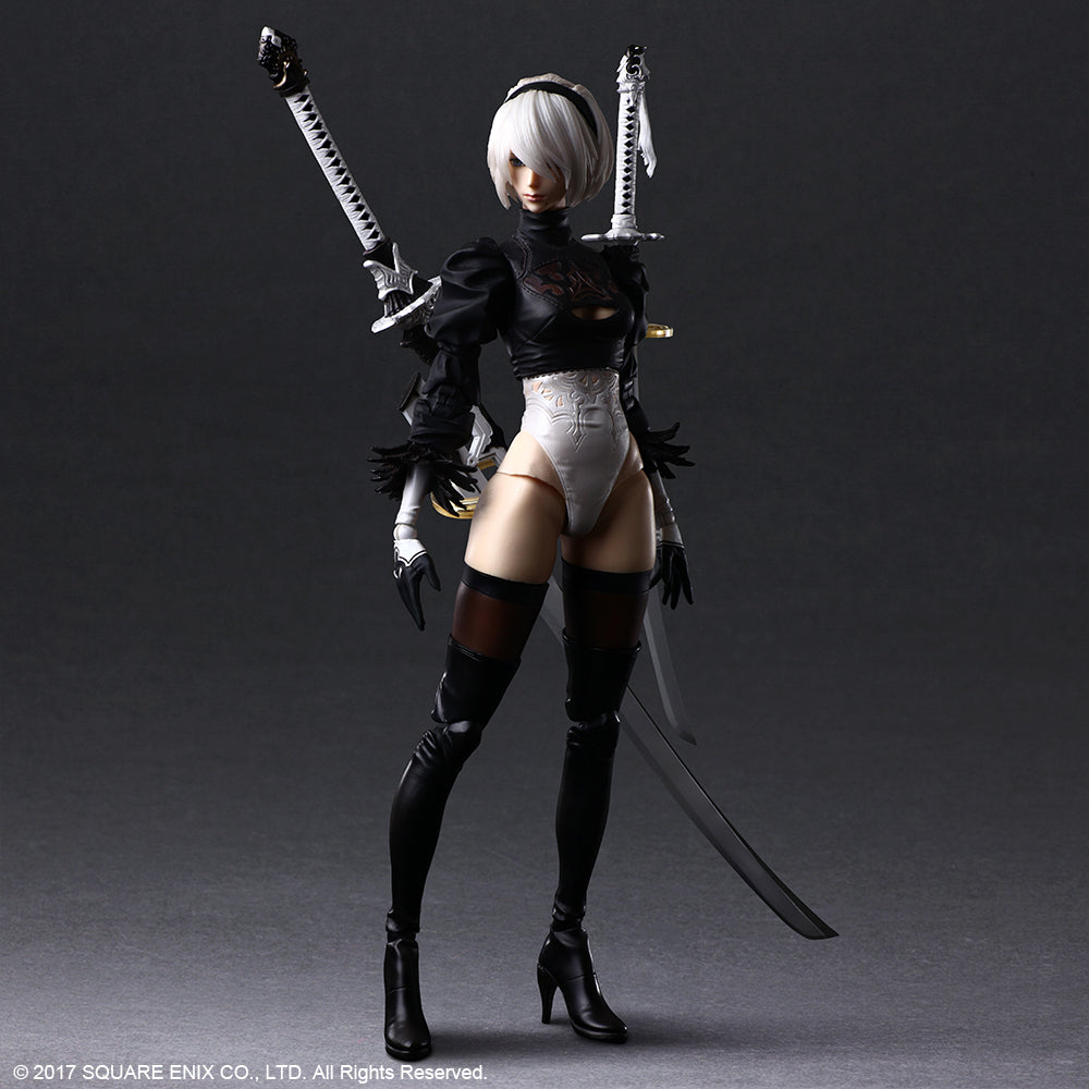 NieR:Automata - PLAY ARTS KAI Action Figure 2B (YorRHa No. 2 Type B) Deluxe Ver.