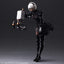 NieR:Automata - PLAY ARTS KAI Action Figure 2B (YorRHa No. 2 Type B) Deluxe Ver.