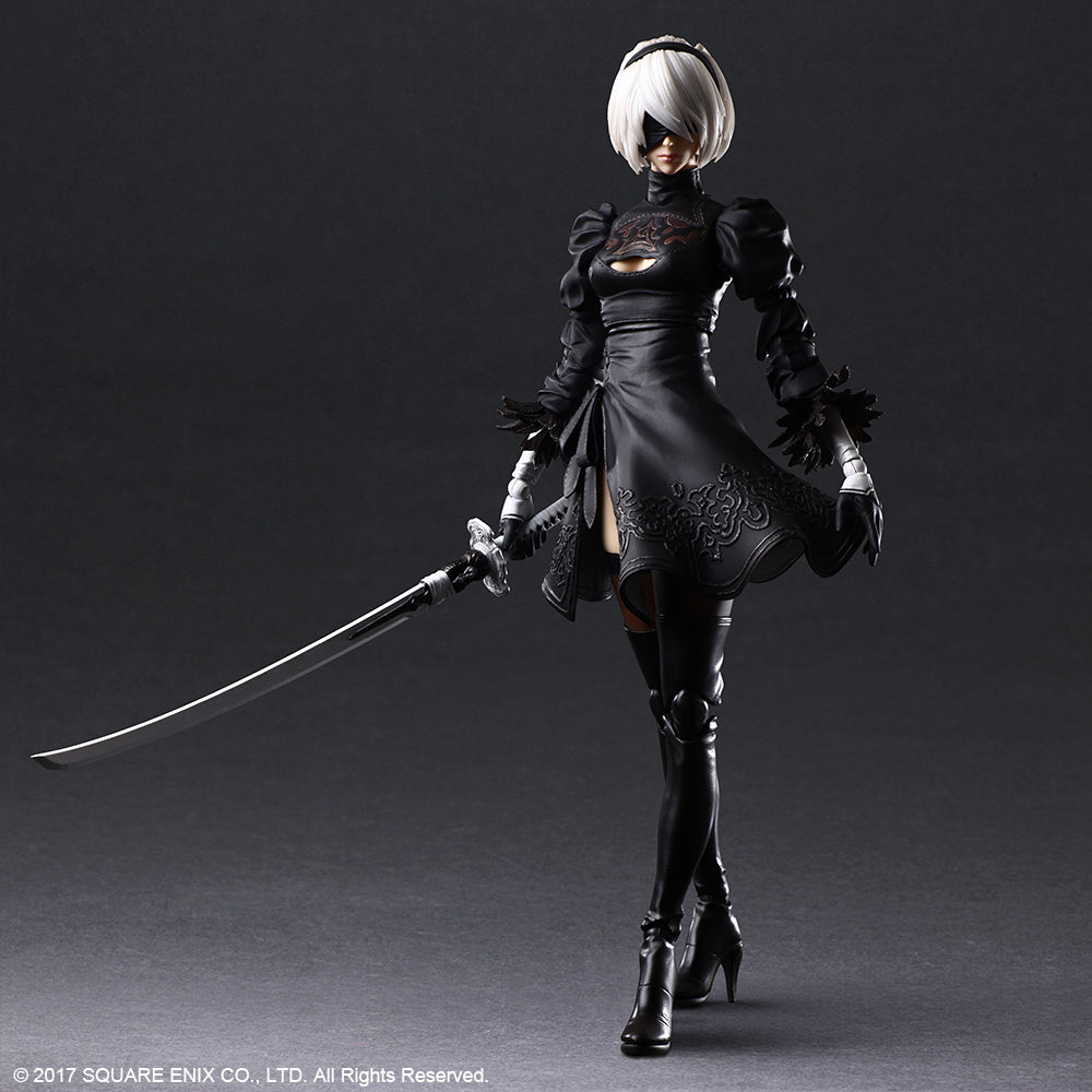NieR:Automata - PLAY ARTS KAI Action Figure 2B (YorRHa No. 2 Type B) Deluxe Ver.