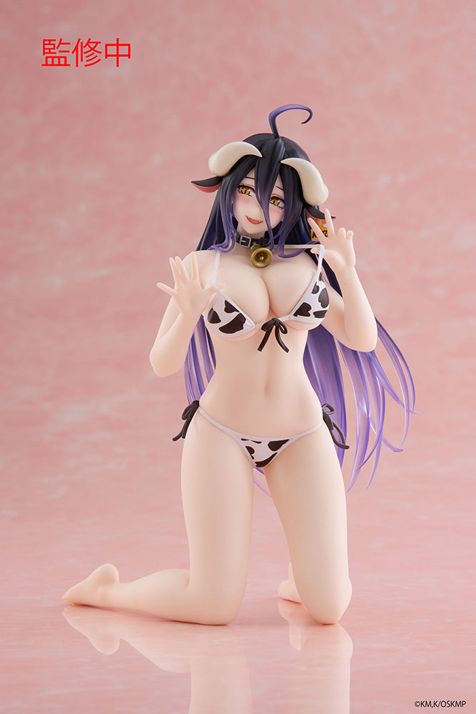 Overlord - Desktop Cute Prize Figure - Albedo (Cow-Print Swimsuit Ver.)