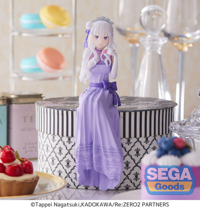 Re:ZERO -Starting Life in Another World-: Lost in Memories PM Perching Prize Figure "Emilia -Dressed-Up Party-"