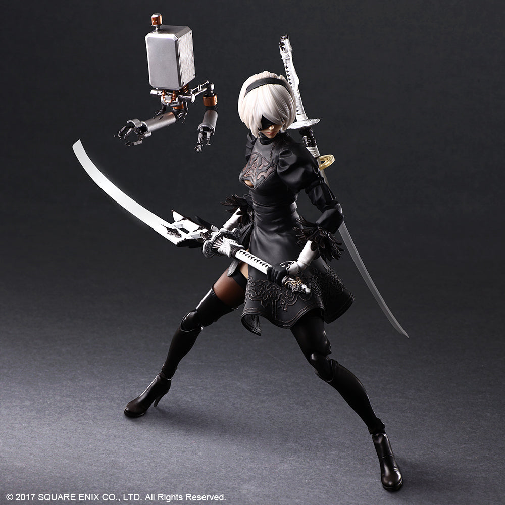 NieR:Automata - PLAY ARTS KAI Action Figure 2B (YorRHa No. 2 Type B) Deluxe Ver.