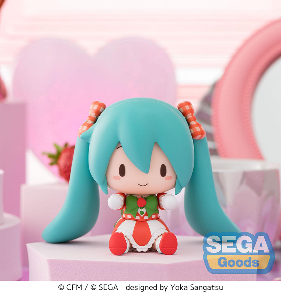 (Pre-Order) Hatsune Miku x Love and Berry Dress Up and Dance!" Chibi Figure "Lovely Strawberry" fuwa petit