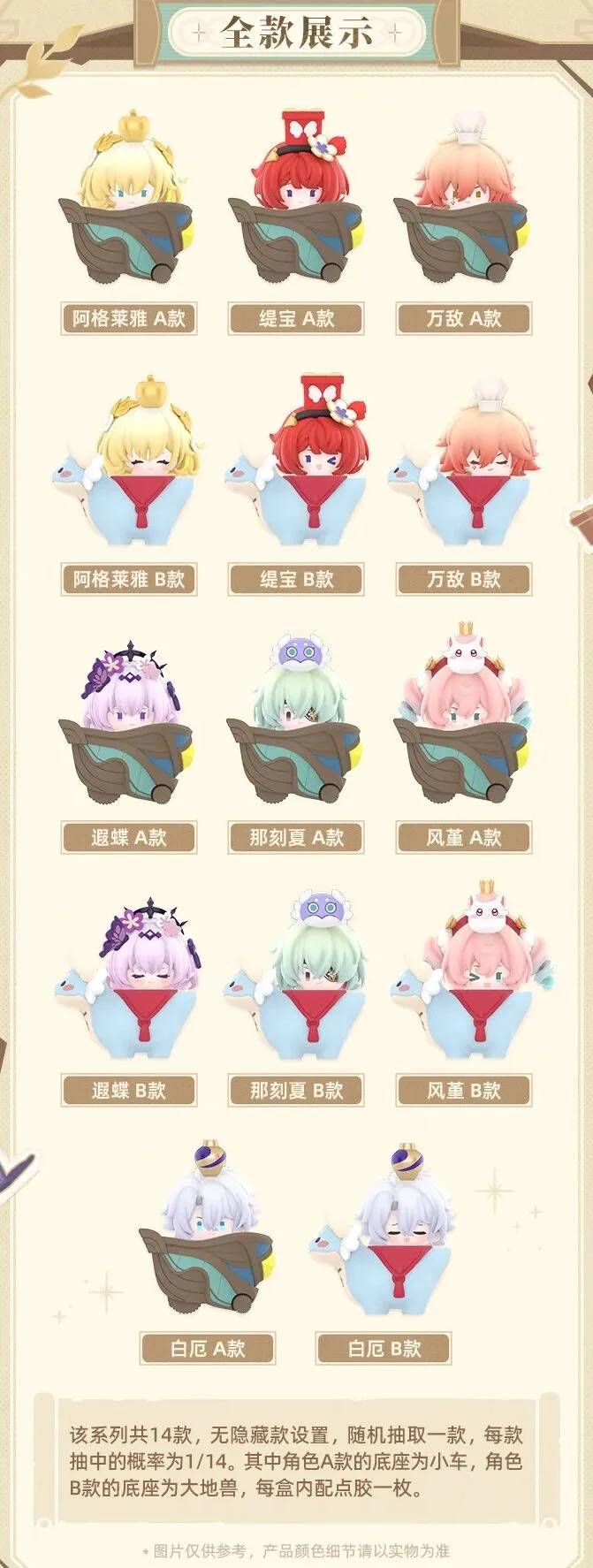 Honkai Star Rail: Omphalos Heroes Stacking Mini Figures